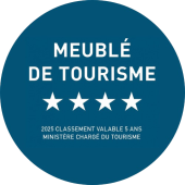 Logo Meublé de tourisme 4 étoiles 2025 Villa Ty Mogué